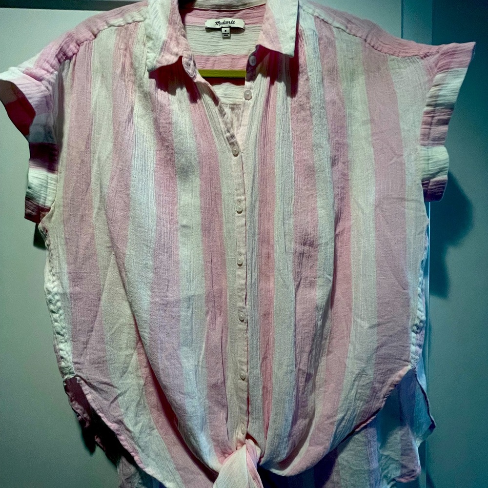 100% linen Madewell shirt